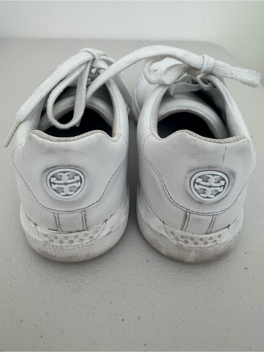 Tory Burch Howell Court White Leather Sneakers 7